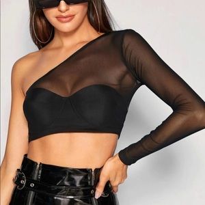 Sheer crop top